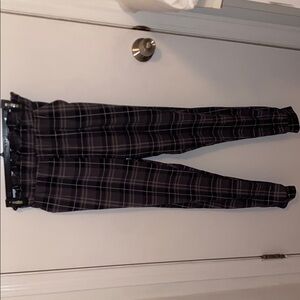 Women’s plaid bottoms.